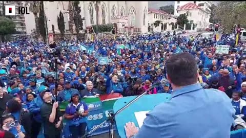 Watch: The Democratic Alliance (DA) marching against the Employment Equity Amendment Act