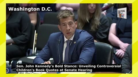 Sen. John Kennedy's Bold Stance: Unveiling Controversial Children's Book Quotes at Senate Hearing