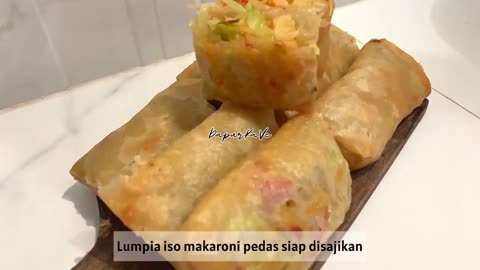 OUR KITCHEN || WHICH ALWAYS SELLS WELL ‼️ THIS RECIPE FOR LUMPIA FILLED WITH SPICY MACARONI