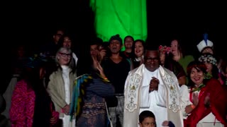 Rio's Christ lights up green for Indigenous Peoples Day