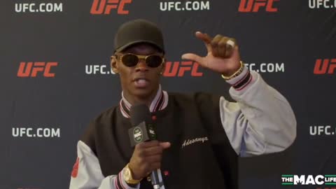 UFC Middleweight Champion Israel Adesanya "where's the list?"