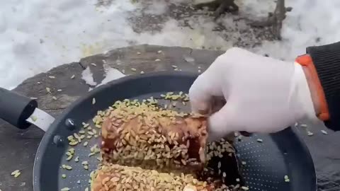 Making delicious thing for chicken