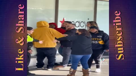 Alleged shoplifter detained by Macy's loss prevention unit in Sacramento, California