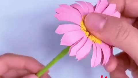 How to Make a flower with paper for kids