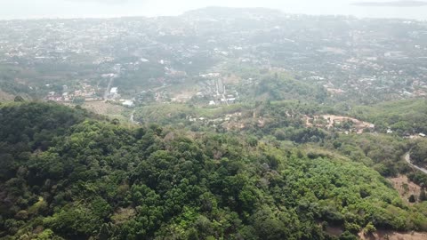 dron in puket (Thailand) mountain view