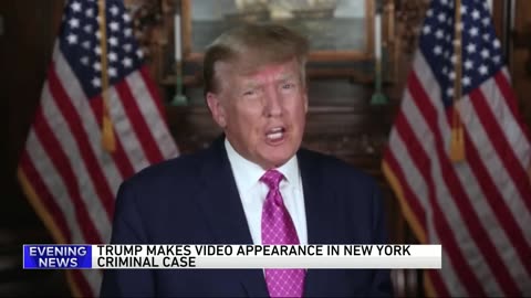 Trump makes video appearance in New York criminal case, trial date tentatively set for late March