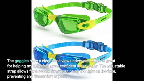 Buyer Feedback: RUIGAO Kids Swim Goggles Age 2-6, Toddler Goggles No Tangle/Easy On, Kids Goggl...