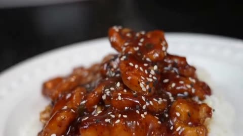 step-by-step recipe for Bourbon Chicken