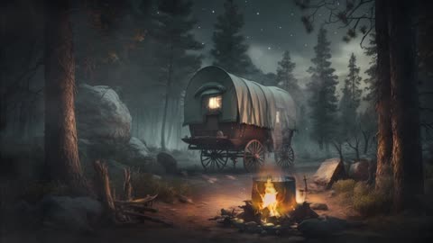 Old West Ambience ~ Make camp for the night ASMR