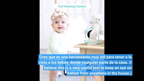 Skim Comments: BUASLK Baby Monitor with Camera and Audio, 5" Screen Video Baby Monitor with Tem...