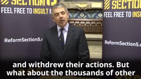 Rowan Atkinson en 2012 sobre la Libertad de Expresión