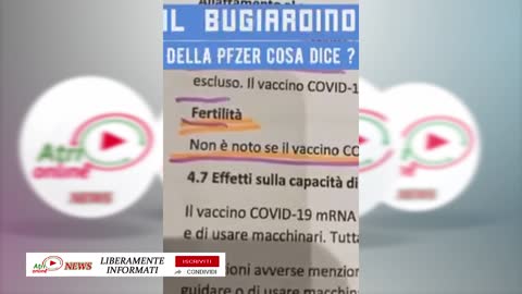 IL BUGIARDINO DELLA PFZER COSA DICE?