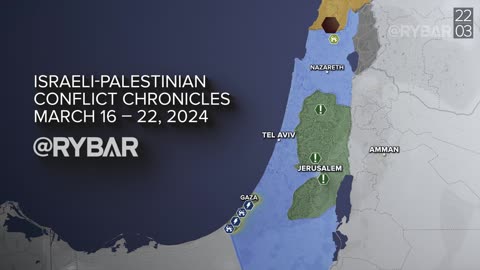 ❗️🇮🇱🇵🇸🎞 Rybar Highlights of the Israeli-Palestinian Conflict on March 16-22, 2024