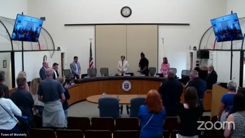 Westerly RI Town Councilor Kevin Lowther Shows Disrespect At Council Meeting By Singing Black National Anthem Prior To The American Pledge Of Allegiance To The Flag