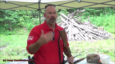 Marksmanship Safety Briefing with Keith Hanson of Critical Dynamics at Camp Constitution 2023