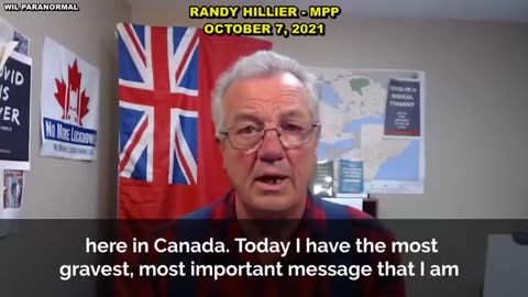 Randy Hillier Message To Canadians & The World