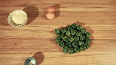 Spinach Dumplings Stop Motion Recipe