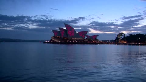 Poppies illuminate the Sydney Opera House