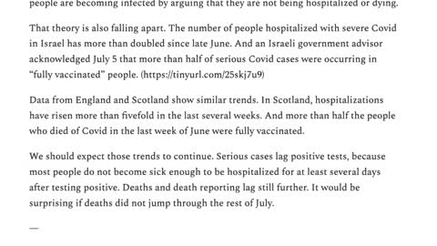 Media Hiding Vaccine Failure In Israel, UK, Scotland Ben Swann TRUTH IN MEDIA