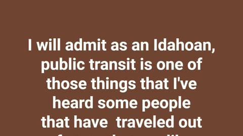 Tyler's Thoughts on Public Transit #trains #publictransport #buses #thoughts #podcast