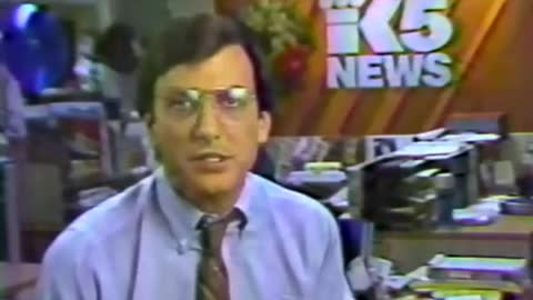 1984 Aaron Brown King 5 news break update Seattle 30 second commercial