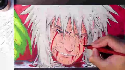 Desenhar Anime Facil - Speed Drawing Jiraiya