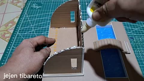 Cara Membuat miniatur rumah dari kardus #79 | | desain rumah unik simple
