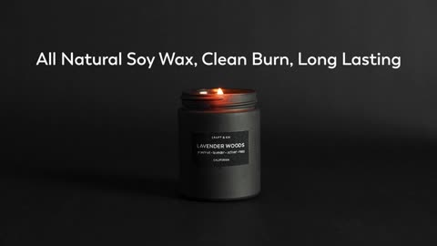 Scented Candles for Men | Smoke and Vanilla Candle for Men | Soy Candles,