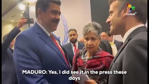 French President Macron very respectfully spoke with Venezuelan President Maduro