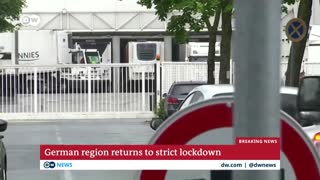 400,000 forced into lockdown after local COVID-19 outbreak in Germany | DW News