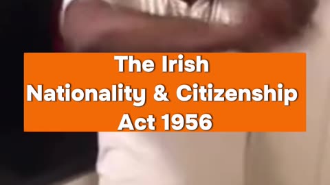 Irish Citizenship Act 1956 #ireland #irishpassport