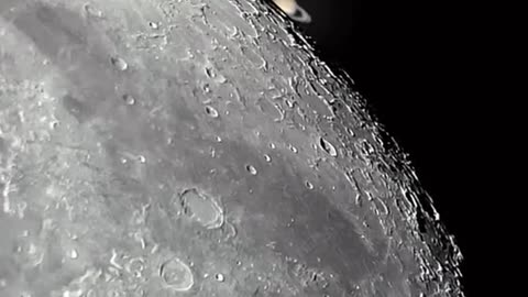 Moon and Saturn occultation