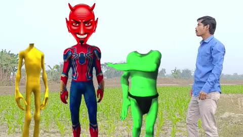 Spiderman, Joker & dancing Dame, choose the correct head-matching game, Fun for Kids