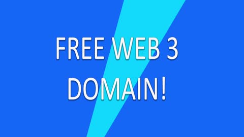 How to get a FREE domain NOW on Web3