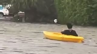 Hurricane Ian: Kayaking Flooded Roads