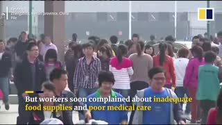 Chinese workers flee world’s largest iPhone factory after Covid outbreak