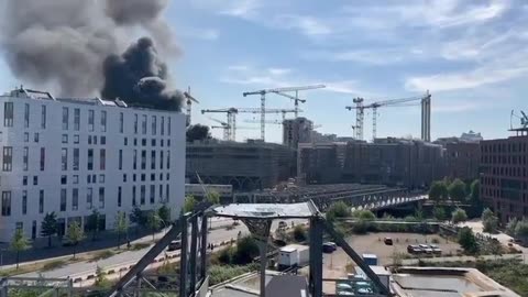 Explosions in Hamburg Germany
