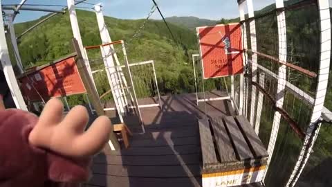 Mega Zipline in Fukui, Japan Marty's Vlog