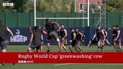 Rugby World Cup 'greenwashing' row erupts - BBC News
