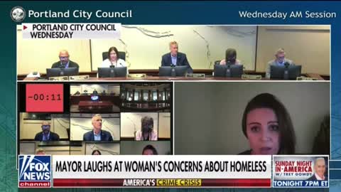 Portland Mayor LAUGHS at concerns over HOMELESS! WATCH!