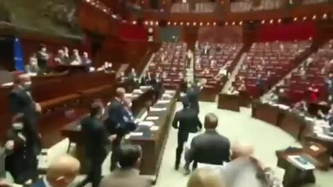 Wow! Look at the Reaction the Italian Parliament Gives to “Green Pass” Rules
