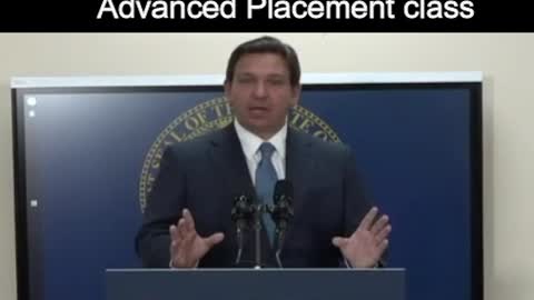 DeSantis says NO to woke Advanced Placement class