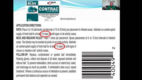 An overview of rodenticide active ingredients used to poison rodents