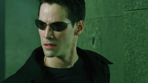 The Lobby Shootout- The Matrix (1999) Movie Clip