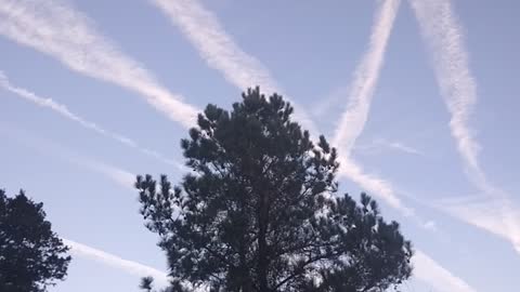 Chemtrails Criss Cross Outer Banks