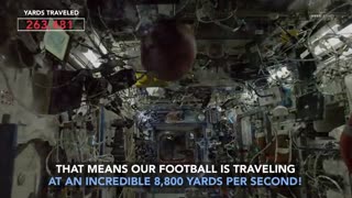 NASA International Space Station playing football in space...