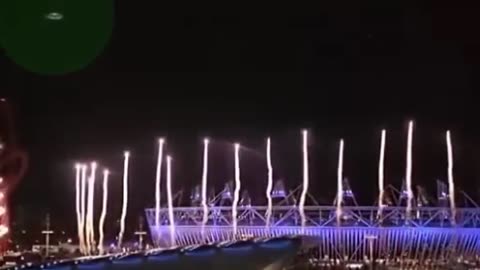 UFO Flying Over Olympics Opening Ceremony