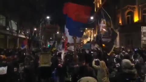 Rally in support of Russia in Serbia
