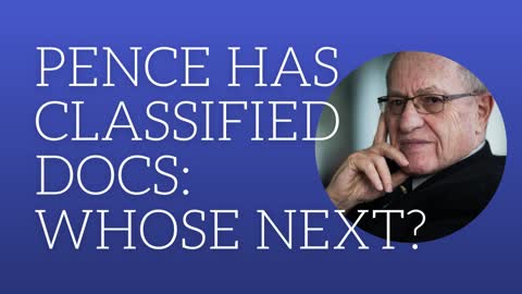 Pence has classified docs: whose next?