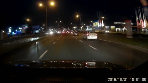 Nominated for the idiot drivers! The effects of driving in the left lane. Lock belt